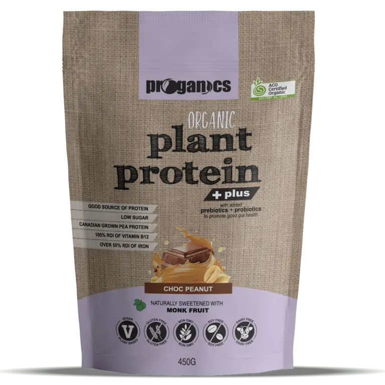 Organic Plant Protein Plus Choc Peanut