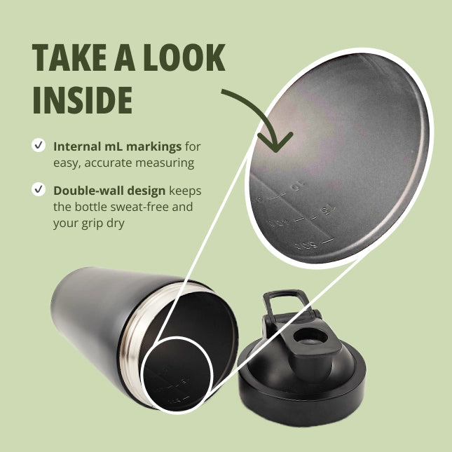 Proganics Stainless Steel Shaker with Mixing Ball
