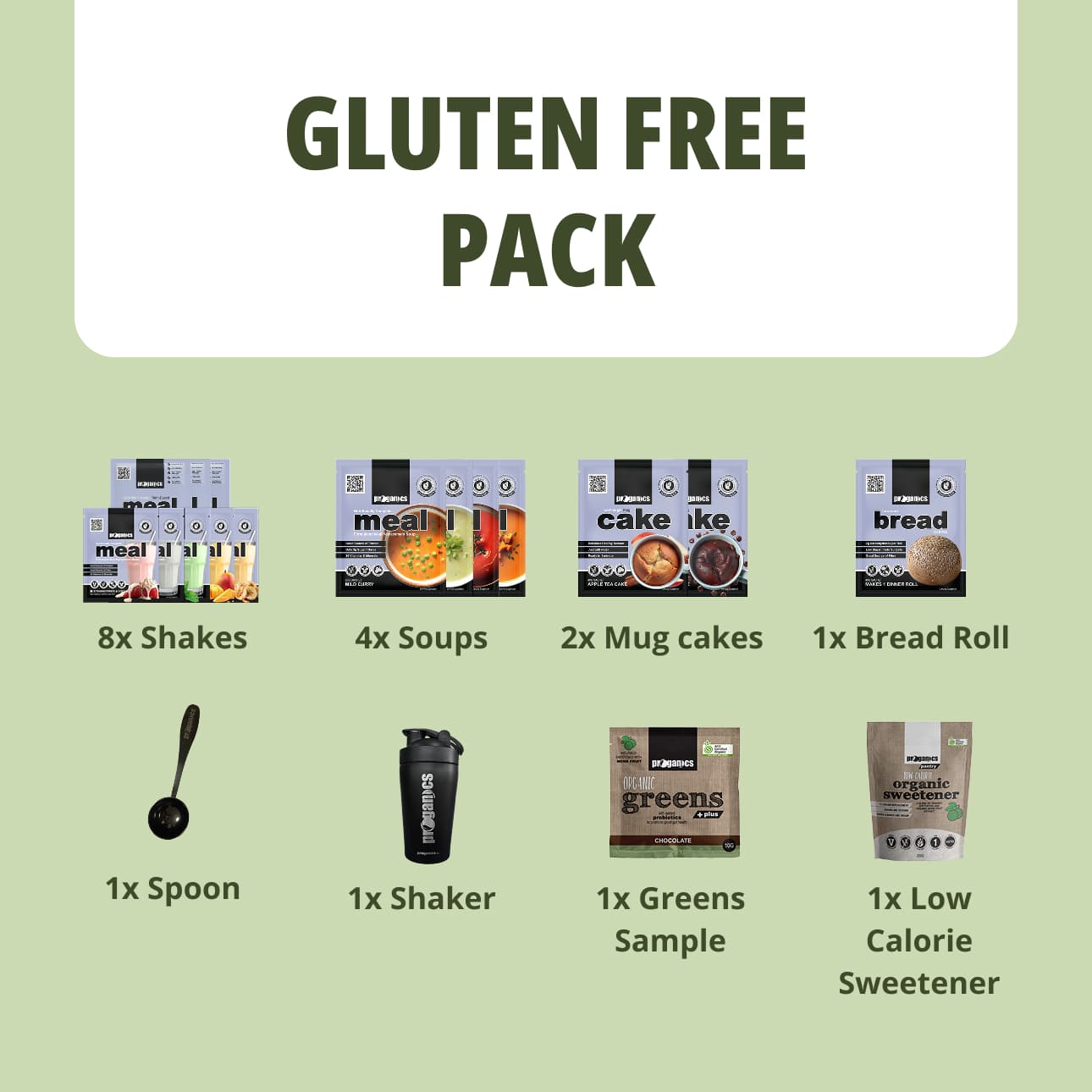 Proganics 3 2 1 Success Gluten Free Starter Pack