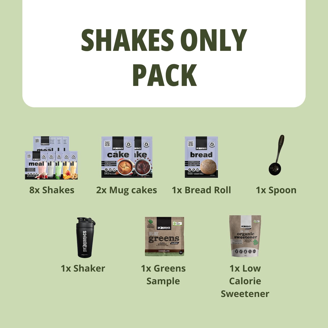 Proganics 3 2 1 Success Shakes Starter Pack